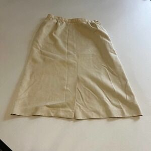 Vintage ACT III light tan skirt with pockets 14